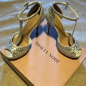 Size 7 - Thalia Sodi Crystal heels. NEVER WORN! NEW!!!!! 4 inch heel.